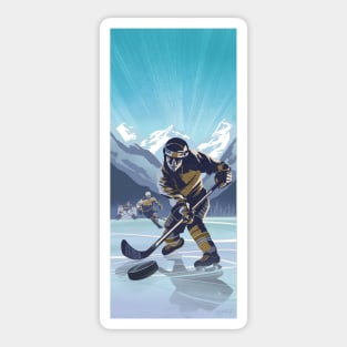 Lake Ice Hockey Sticker